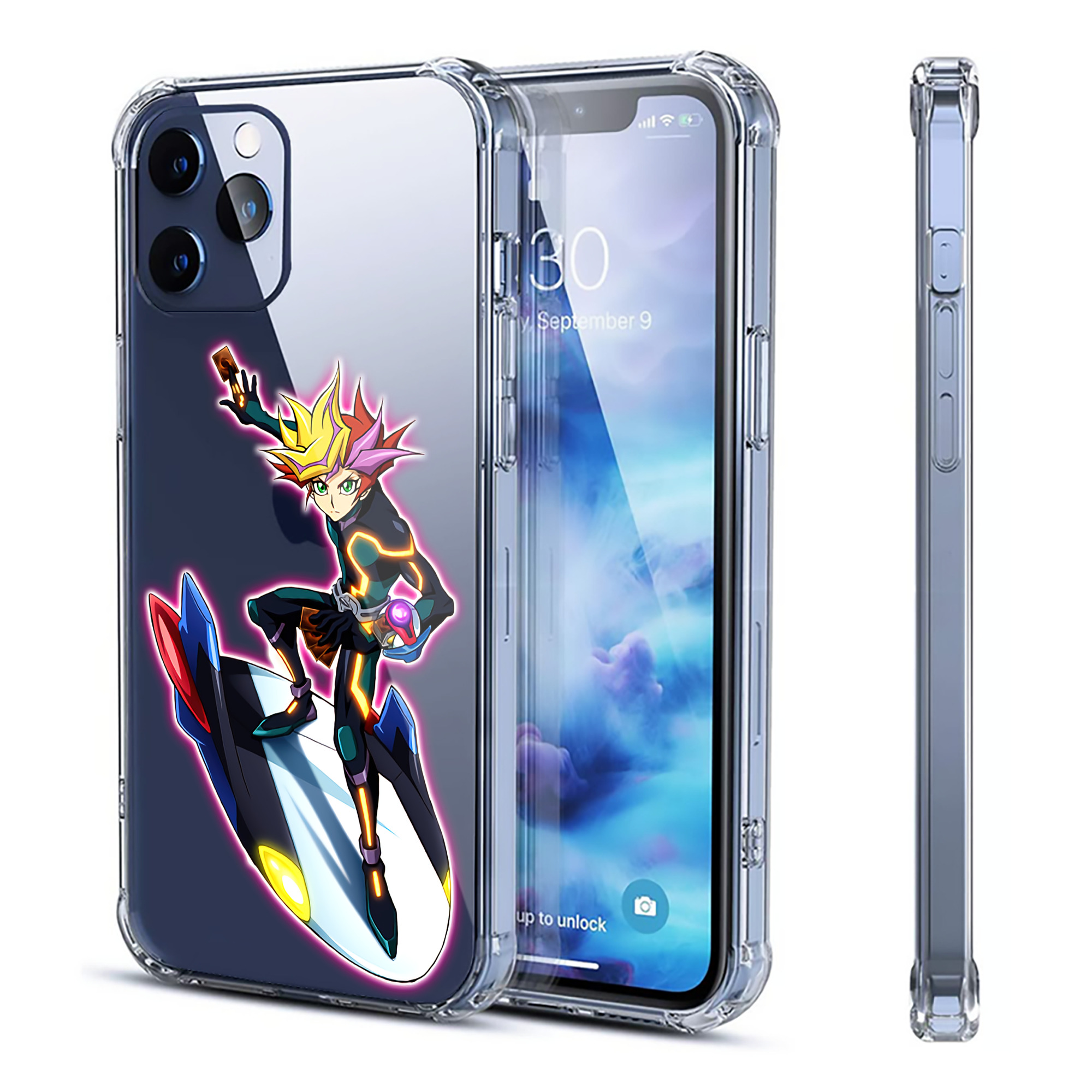 （画像用） 遊☆戯☆王 Yu-Gi-Oh! 【iPhone 12シリーズ対応】透明スマホケース（クリアソフトケース）